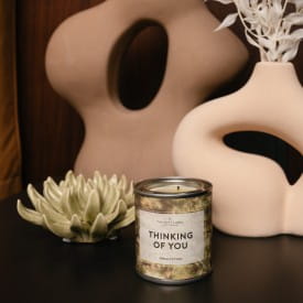 The Gift Label | Small Candle Tin | Thinking of You | Jasmine & Vanilla | 90g