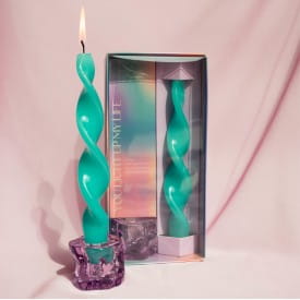 The Gift Label Capsule Collection | Swirl Candle & Holder Set | You Light Up My Life