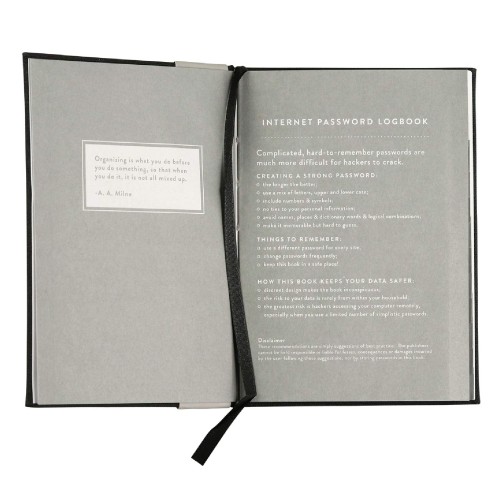 Eccolo | Hardcover Password Keeper | Skeleton Key | 4x5.75"
