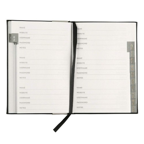 Eccolo | Hardcover Password Keeper | Skeleton Key | 4x5.75"