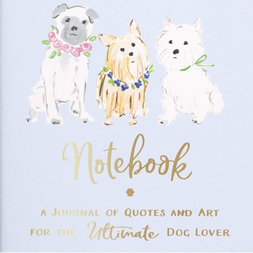 Eccolo | A5 Soft Cover Dog Lover Journal | Baby Blue