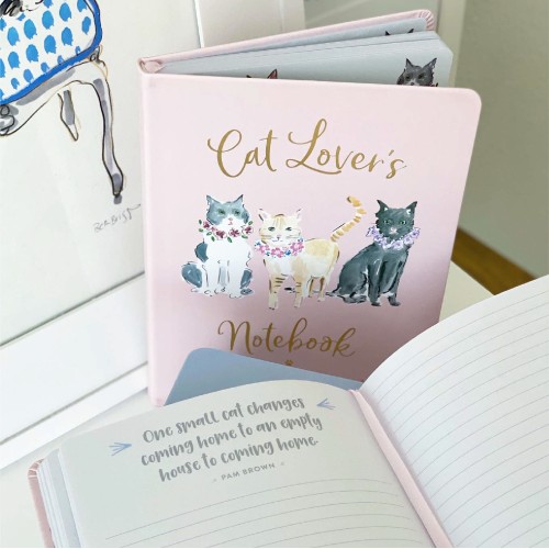 Eccolo | A5 Soft Cover Cat Lover Journal | Pastel Pink