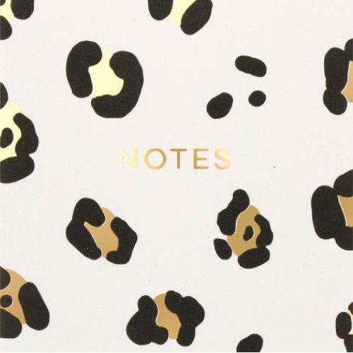 Eccolo | Spiral Memo List Pad | Leopard Print | 3x8.5"