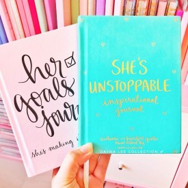 Eccolo | Guided Hardcover Journal | She's Unstoppable | Teal | 5x7"