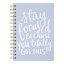 Eccolo | A5 Vegan Leather Spiral Journal | Stay Focussed | Powder Blue