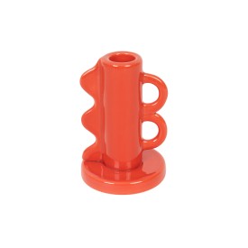 Helio Ferretti | Retro Double Handle Candle Holder | Red