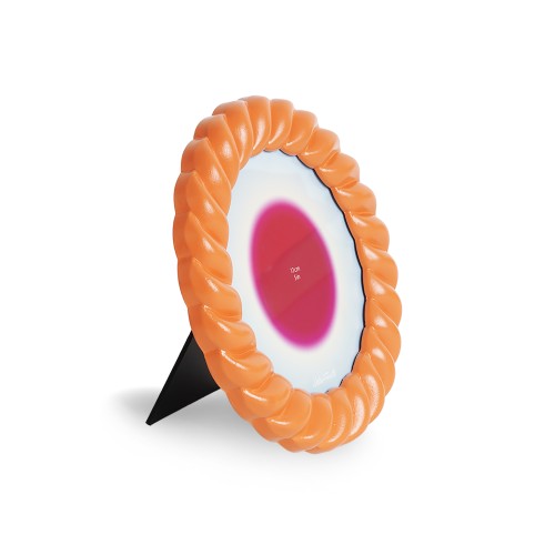 Helio Ferretti | Oval Braid Photo Frame | 17x17cm | Orange