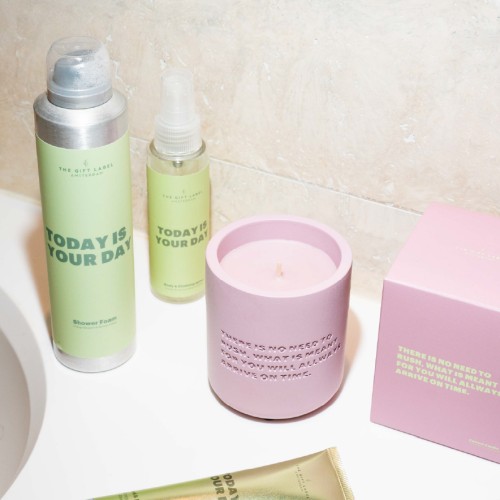 The Gift Label | Studio Collection | Cement Candle | No Need To Rush | 170g