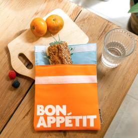Helio Ferretti | Bon Appetit Stain Resistant Snack Bag | Orange