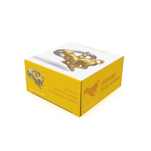 Metalmorphose | Pearl Gold Leopard Keyring
