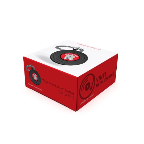 Metalmorphose | Black & Red Vinyl Record Keyring
