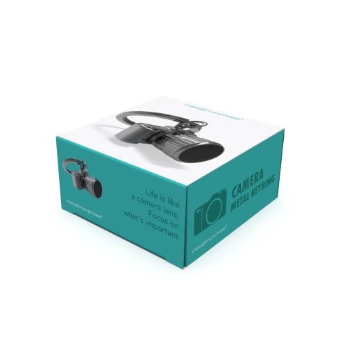 Metalmorphose | Gunmetal Grey Camera Keyring