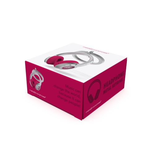 Metalmorphose | Pink Headphones Keyring