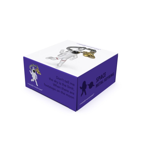 Metalmorphose | Space Astronaut & Planet Keyring