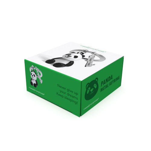 Metalmorphose | Panda with Bamboo Keyring
