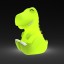 Dhink | Medium Colour Changing LED Silicone Night Light | Green Dino