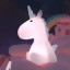 Dhink | Medium Colour Changing LED Silicone Night Light | Pink Unicorn