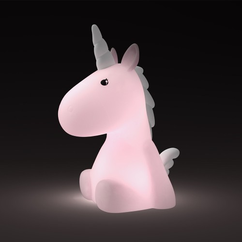 Dhink | Medium Colour Changing LED Silicone Night Light | Pink Unicorn