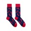 Billy Brown Socks | Men's Chilli Socks | Red & Blue