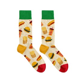 Billy Brown Socks | Men's Fast Food Socks