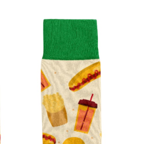 Billy Brown Socks | Men's Fast Food Socks