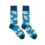 Billy Brown Socks | Men's Donut Socks | Blue & White