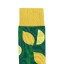 Billy Brown Socks | Men's Lemon Socks | Green & Yellow