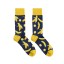 Billy Brown Socks | Men's Banana Socks | Blue & Yellow