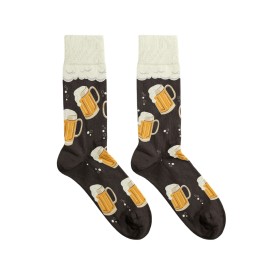 Billy Brown Socks | Men's Beer Socks | Black & Brown