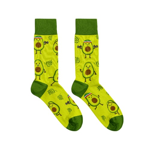 Billy Brown Socks | Men's Gym Avocado Socks | Green