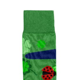 Billy Brown Socks | Men's Lucky Four-Leaf Clover Socks | Green & Blue