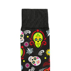 Billy Brown Socks | Men's Sugar Skull Socks | Multicolour