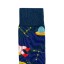 Billy Brown Socks | Men's Space Socks | Blue & Yellow