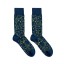 Billy Brown Socks | Men's Smiling Faces Socks | Navy & Yellow