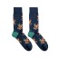 Billy Brown Socks | Men's Octopus with Wine Bottle Socks | Blue
