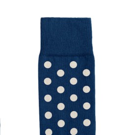 Billy Brown Socks | Men's Polkadot Socks | Blue & Grey