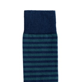 Billy Brown Socks | Men's Striped Socks | Blue