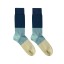 Billy Brown Socks | Men's Colourblock Socks | Blue & Grey