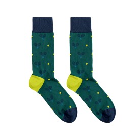 Billy Brown Socks | Men's Paddle Tennis Socks | Green & Yellow