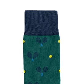 Billy Brown Socks | Men's Paddle Tennis Socks | Green & Yellow