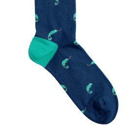 Billy Brown Socks | Men's Chameleon Socks | Blue & Green