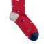 Billy Brown Socks | Men's Shark Socks | Red & Blue