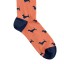 Billy Brown Socks | Men's Sausage Dog Socks | Peach & Blue