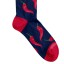 Billy Brown Socks | Women's Chilli Socks | Red & Blue