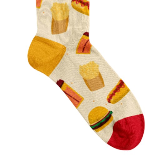 Billy Brown Socks | Women's Fast Food Socks