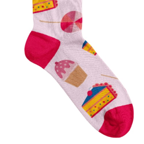 Billy Brown Socks | Women's Cake Heaven Socks | Pink