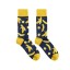 Billy Brown Socks | Women's Banana Socks | Blue & Yellow