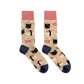 Billy Brown Socks | Women's Sushi Socks | Pink & Blue