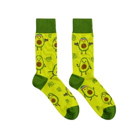 Billy Brown Socks | Women's Exercising Avocado Socks | Green