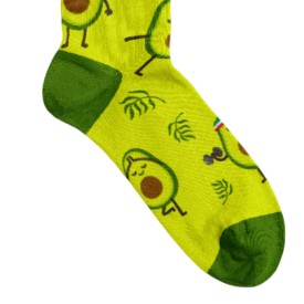 Billy Brown Socks | Women's Exercising Avocado Socks | Green
